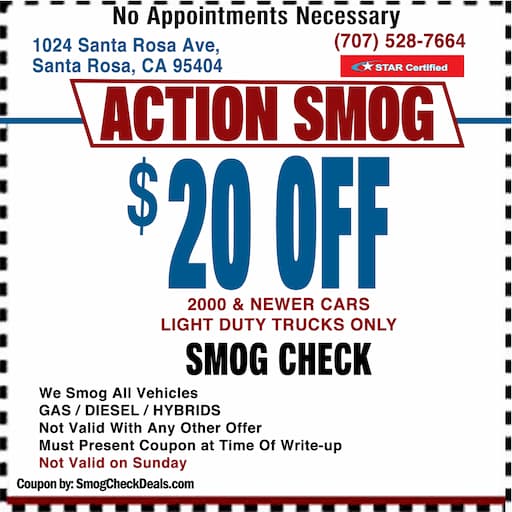 Smog Coupon Santa Rosa